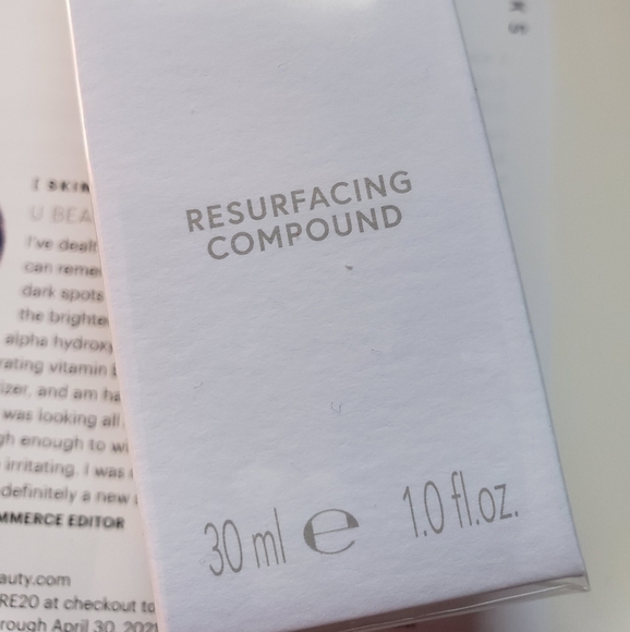 U beauty  resurfacing compound. 1.0 fl.oz NWOT - Picture 3 of 4